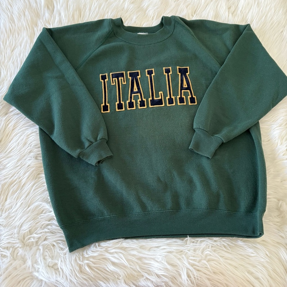 Vintage Italian Green Crewneck